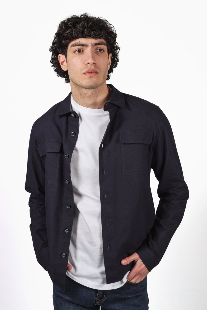 Navy Kempman Overshirt