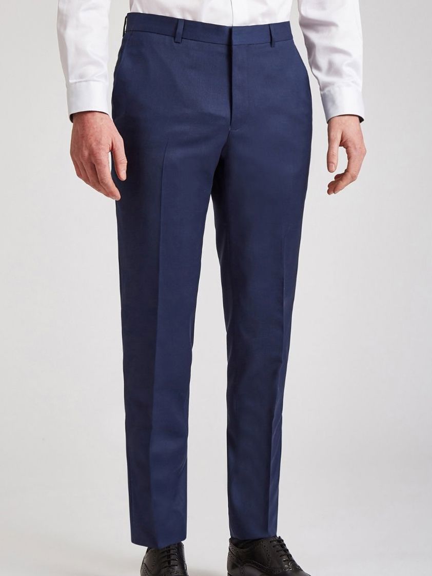 Blue Panama Slim Trouser