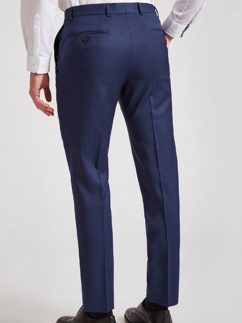 Blue Panama Three Piece Suit