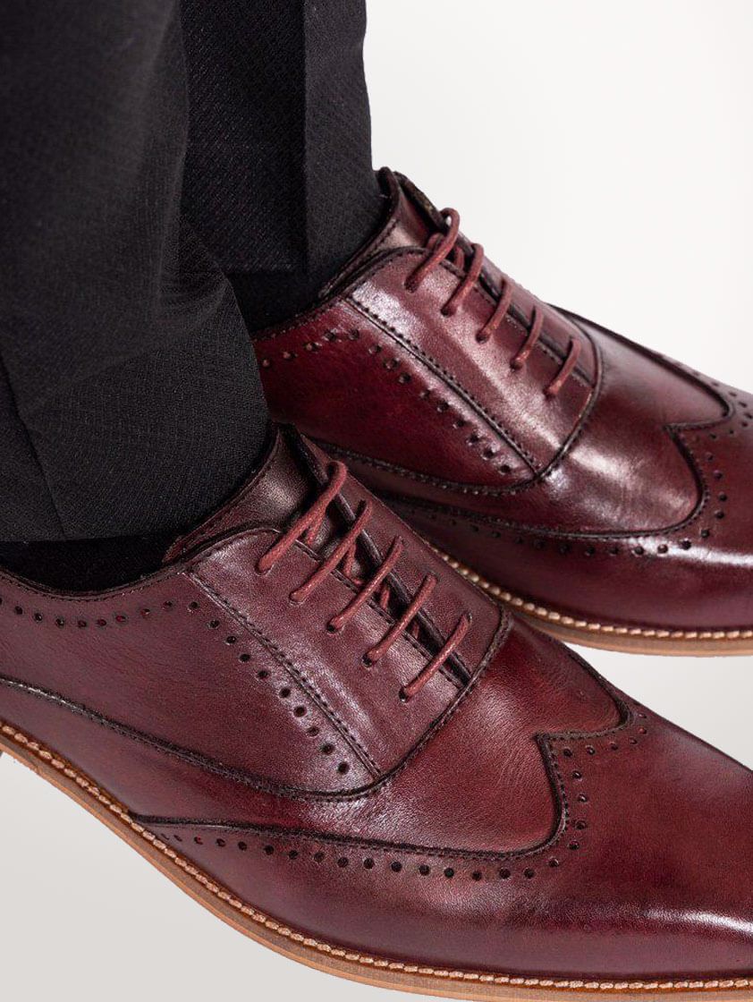 Wine Leather Carson Shoes