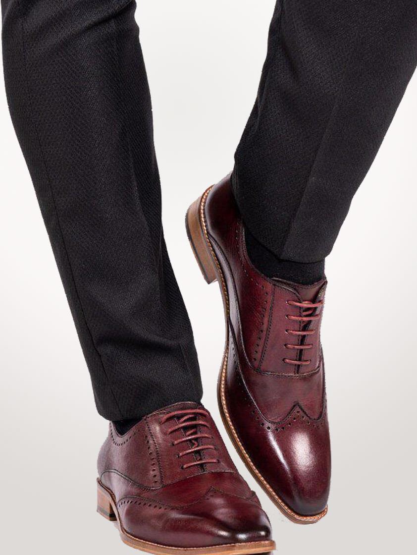 Wine Leather Carson Shoes