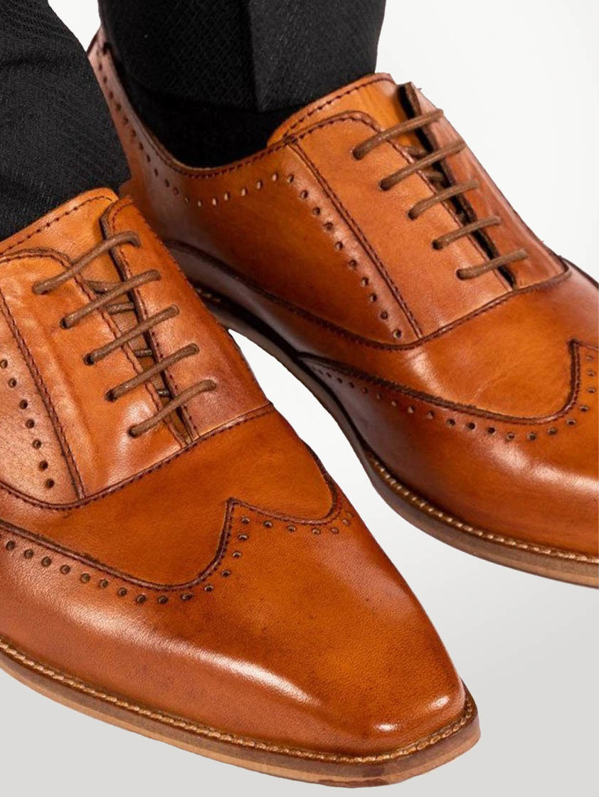 Tan Leather Carson Shoes