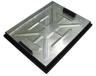 Clark Drain Recessed Manhole Cover - 600 x 450 x 46mm Locked and Sealed Unit T11G3