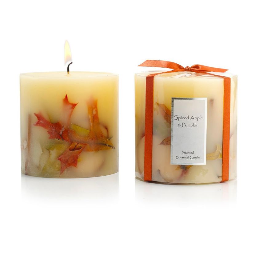 Small Botanical Spiced Apple & Pumpkin Scented Candles