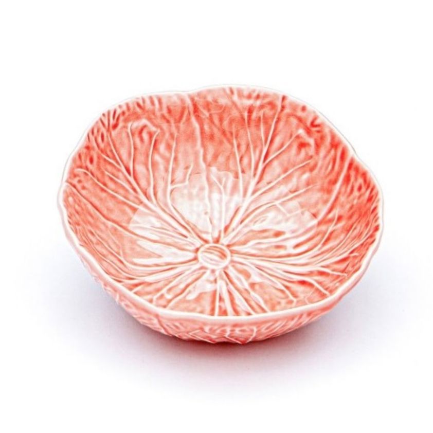 Pale Pink Bordallo Small Cabbage Bowls 17.5 cm Ø