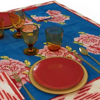 180 x 350 cm Tablecloth Nina Rose Blue