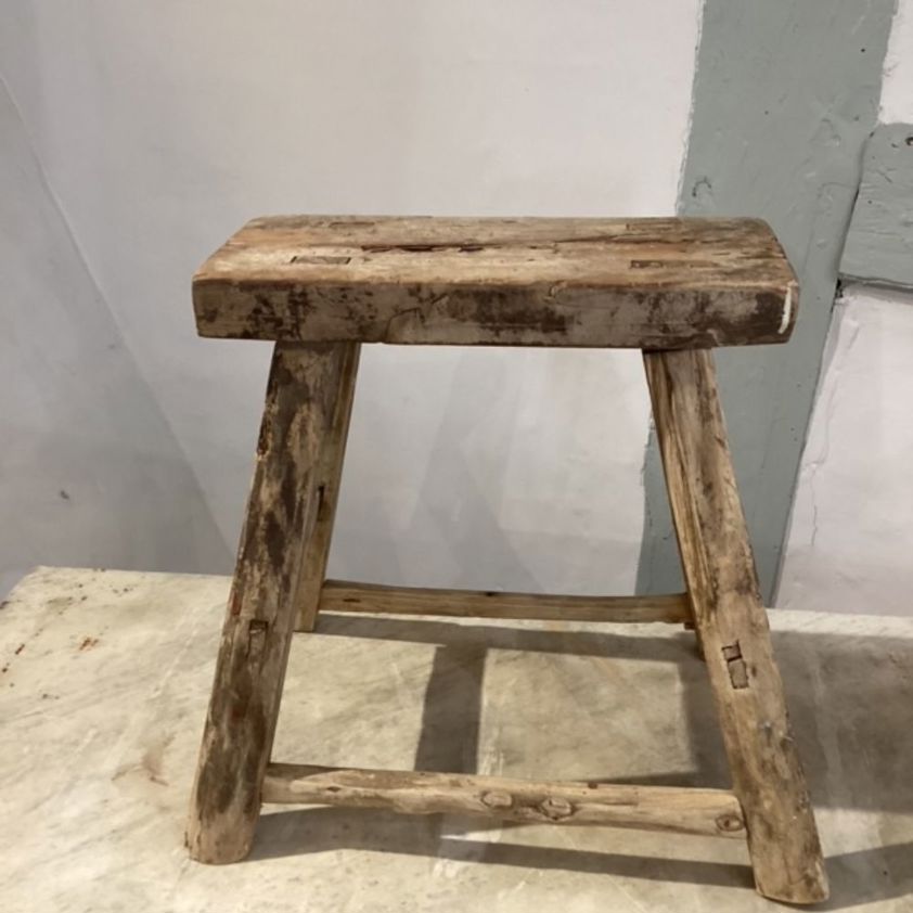 Small Rustic Wooden Stool