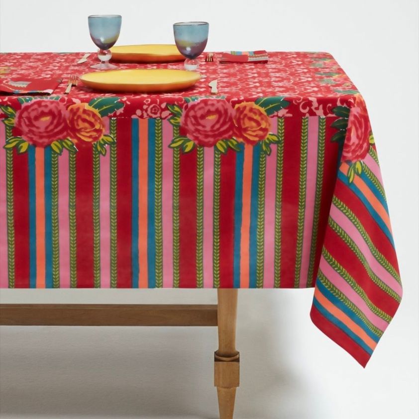 180 x 270 cm Lisa Corti Tablecloths Love Red