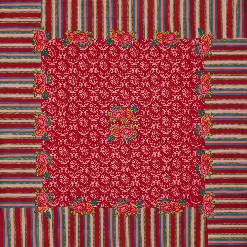 220 x 220 cm Lisa Corti Tablecloths Love Red