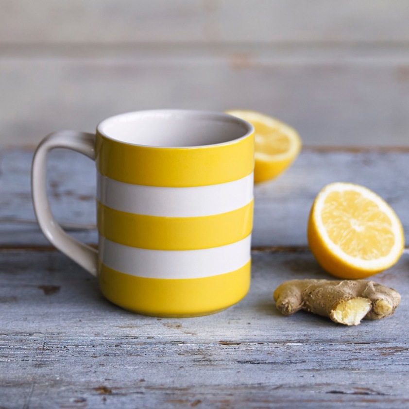 Yellow Cornish Medium 10 oz Mugs