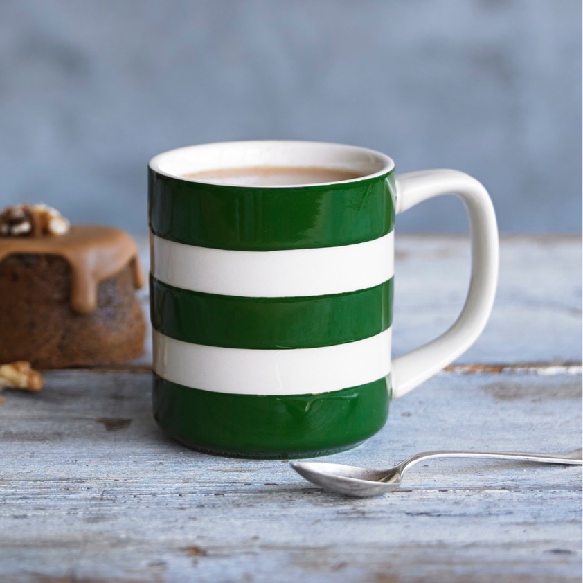 Green Cornish Medium 10 oz Mugs