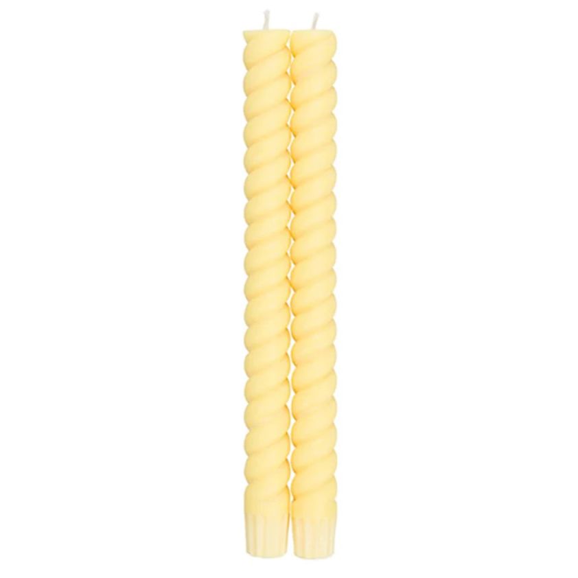 Jasmine Yellow Spiral Coloured Candles