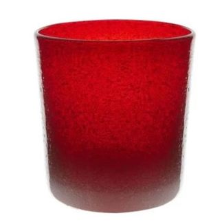 Double Old Fashioned Red Tumbler