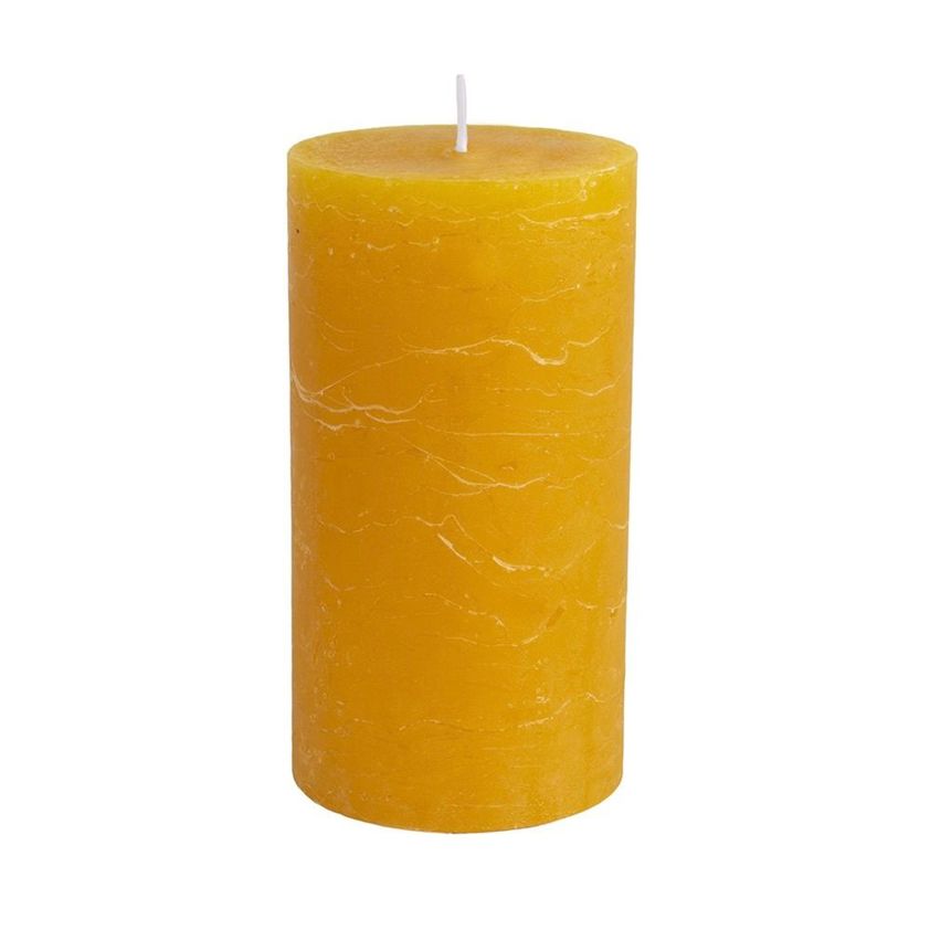 Medium Ochre Pillar Candle