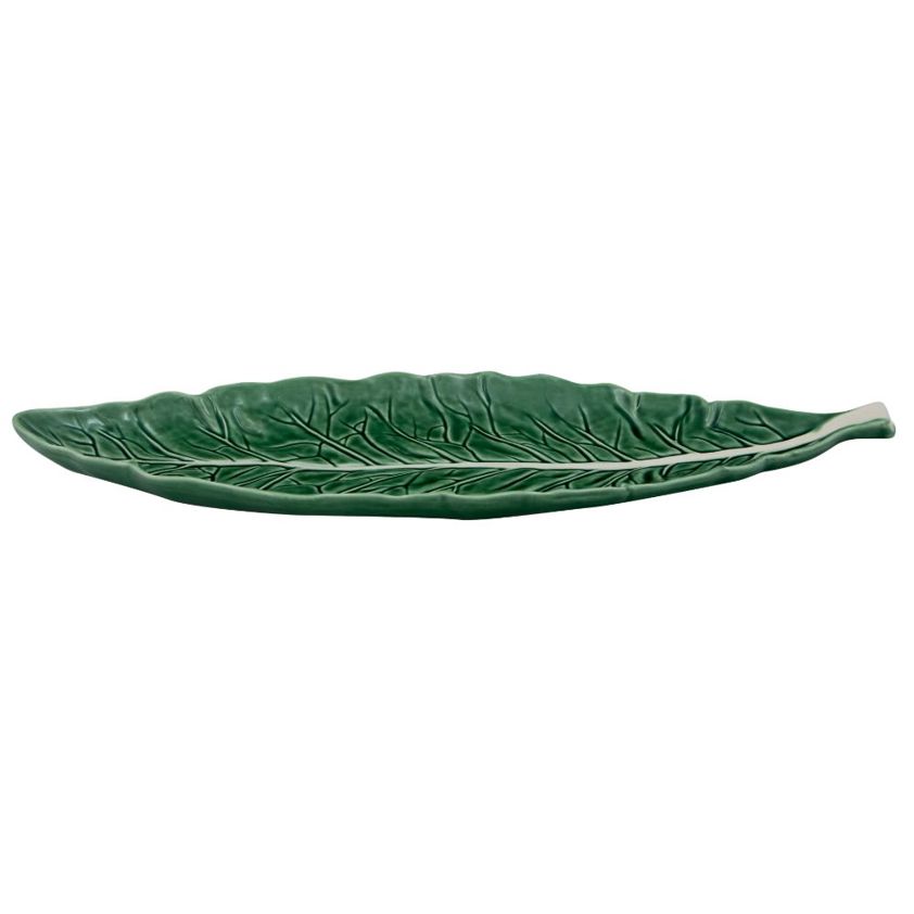 Natural Cabbage (Couve) Narrow Leaf Plate 40cm