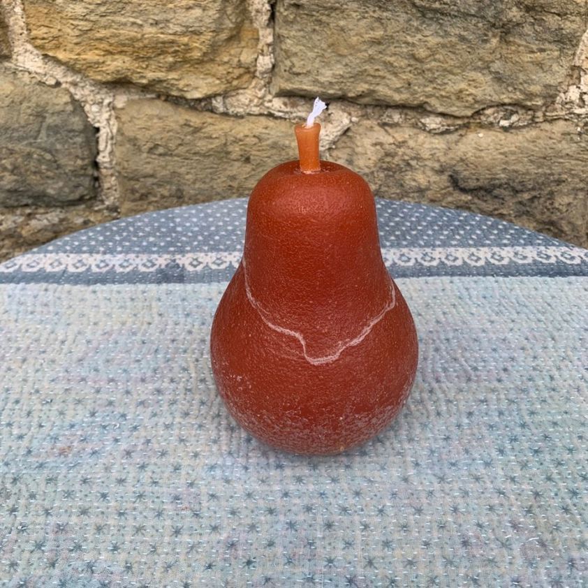 Orange Pear Sculptured Candles