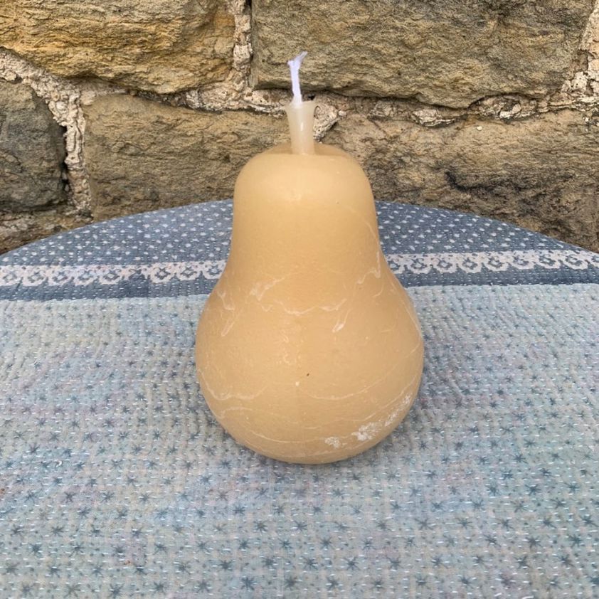 Sand Pear Sculptured Candles