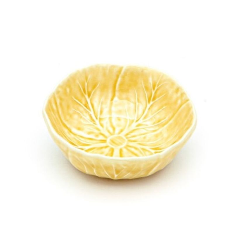 Sahara Yellow Bordallo Mini Cabbage Bowls 12 cm Ø