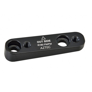 Black Adapter For Flatmount Calliper To Flatmount Frame, 160Mm Rear