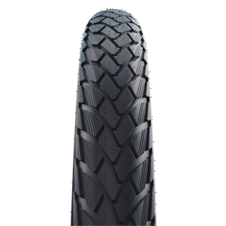BLACK/REF Schwalbe Green Marathon City/Touring Tyre In Black/Reflex (Wired)