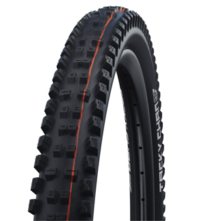 Black Schwalbe Tacky Chan Super Gravity Soft Tle Mtb Tyre In Black 27.5 X 2.40" (Folding)