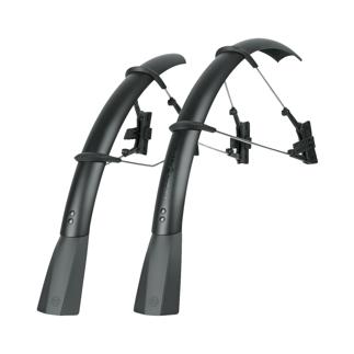 Matte black Sks Raceblade Pro Xl Stealth Series Mudguard Set