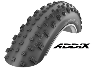 Black Schwalbe Jumbo Jim Performance Addix 26 X 4.00" (Folding)