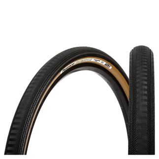 BLACK/BROWN Panaracer Gravelking Semi Slick Tlc Folding Tyre 2023