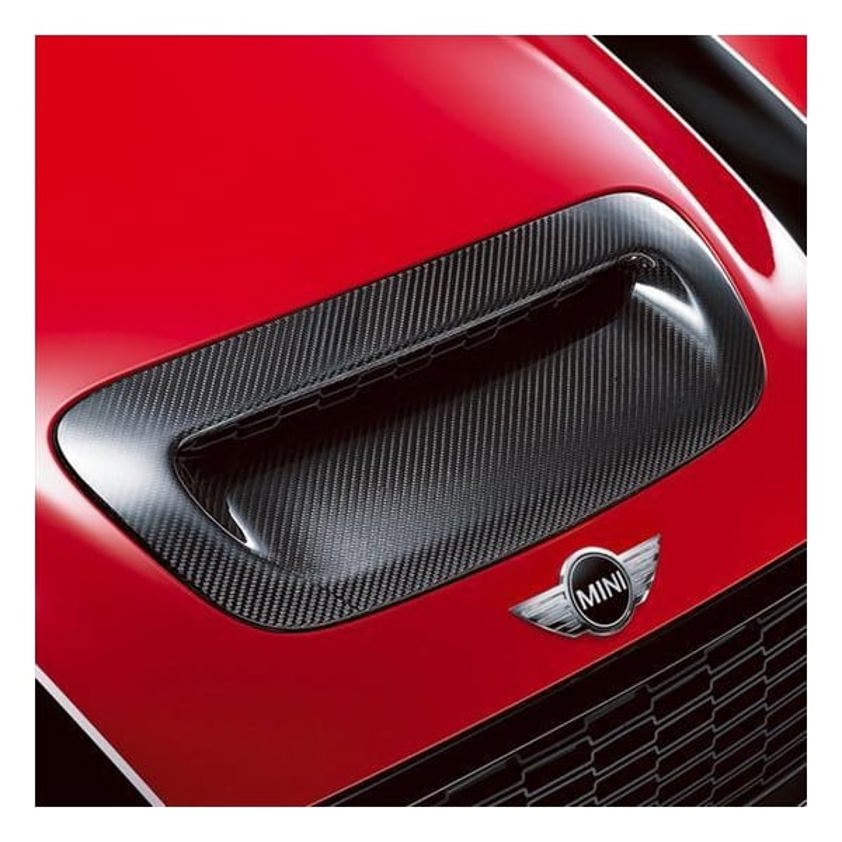 Piano Gloss Black Bonnet Scoop For MINI Cooper S JCW R55 Clubman