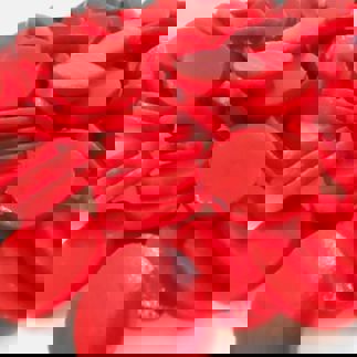 176 Ruby Red 25mm Round Tiles