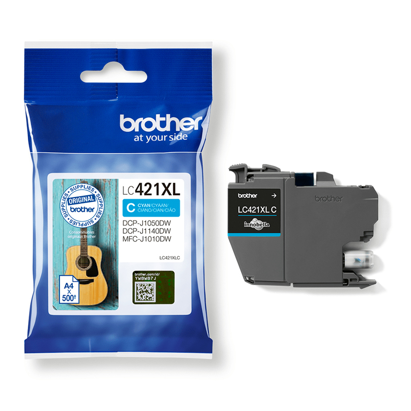 Brother LC-421XLC Ink cartridge cyan, 500 pages for Brother DCP-J 1050
