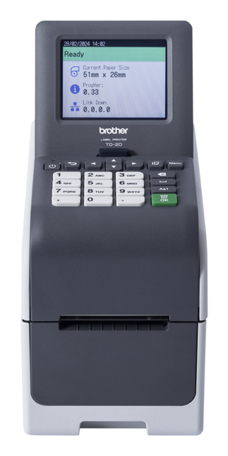 Brother TD-2320DSA203 label printer Direct thermal 203 x 203 DPI 152.4 mm/sec Wired Ethernet LAN
