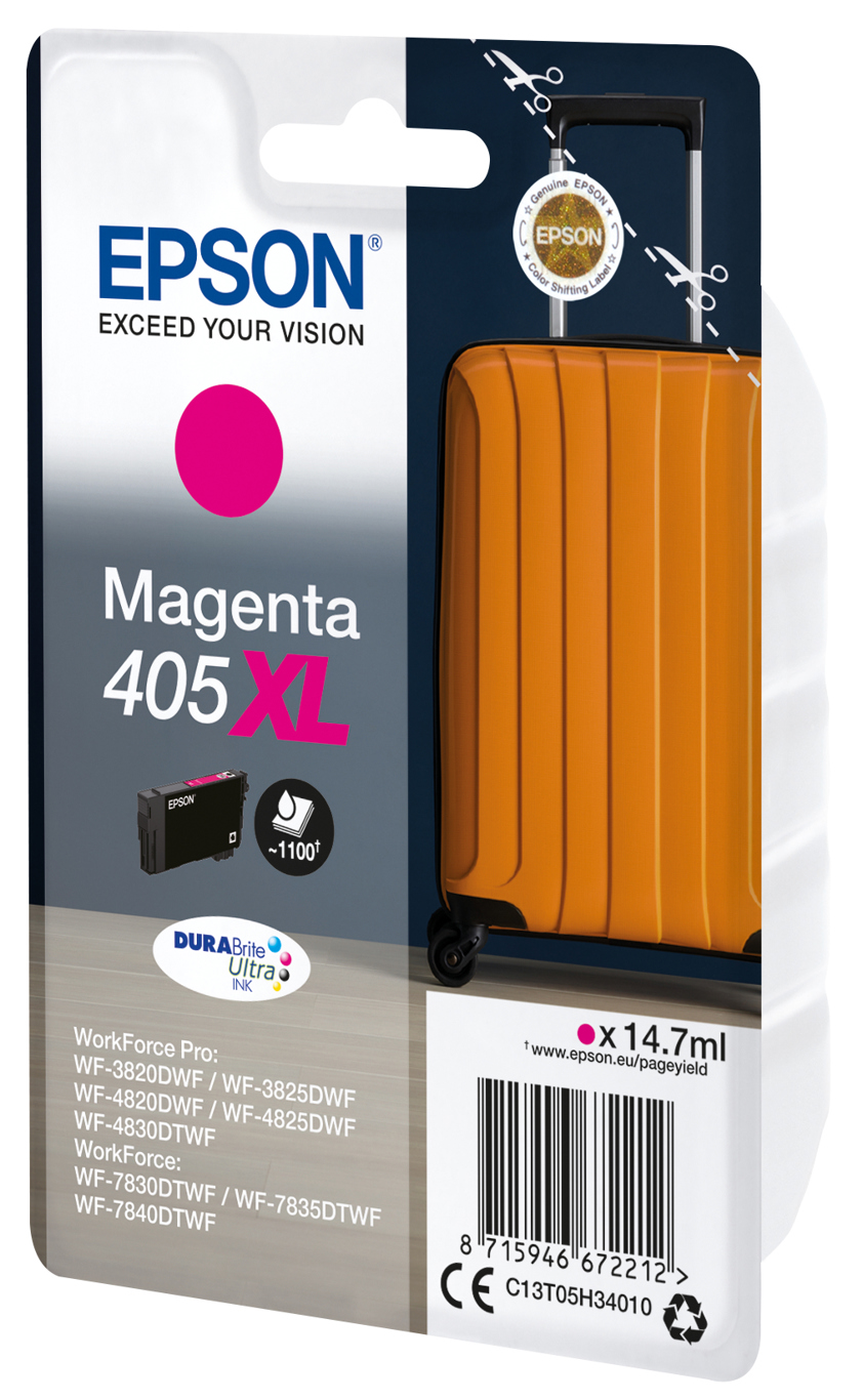 Epson C13T05H34010/405XL Ink cartridge magenta high-capacity, 1.1K pages 14,7ml for Epson WF-3820/7830