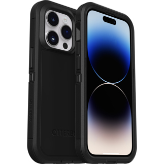 OtterBox Defender XT Case for iPhone 14 Pro Max with MagSafe, Shockproof, Drop proof, Ultra-Rugged, Protective Case, 5x Tested to Military Standard, Black, No Retail Packaging