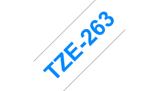 Brother TZE-263 DirectLabel blue on white Laminat 36mm x 8m for Brother P-Touch TZ 3.5-36mm/HSE/6-36mm
