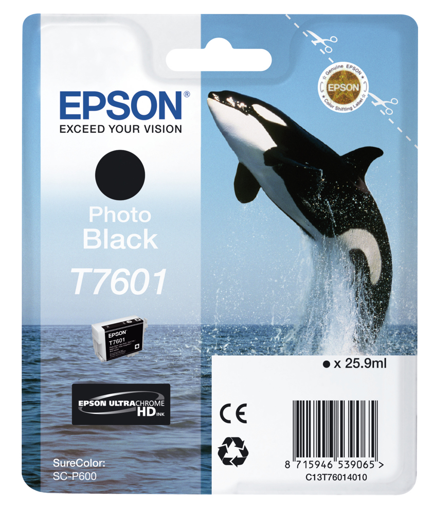 Epson C13T76014010/T7601 Ink cartridge foto black 25,9ml for Epson SC-P 600