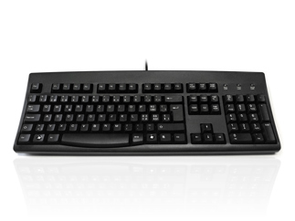 Accuratus 260 keyboard USB QWERTZ Swiss Black