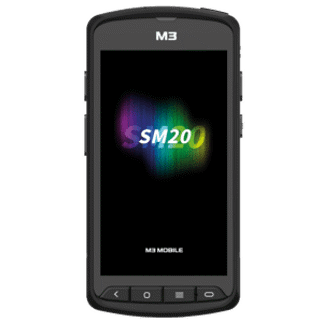 M3 MOBILE Mobile SM20, 2D, SE4750, 12.7 cm (5''), GPS, USB, BT (5.1), Wi-Fi, 4G, NFC, Android, GMS, RB, black