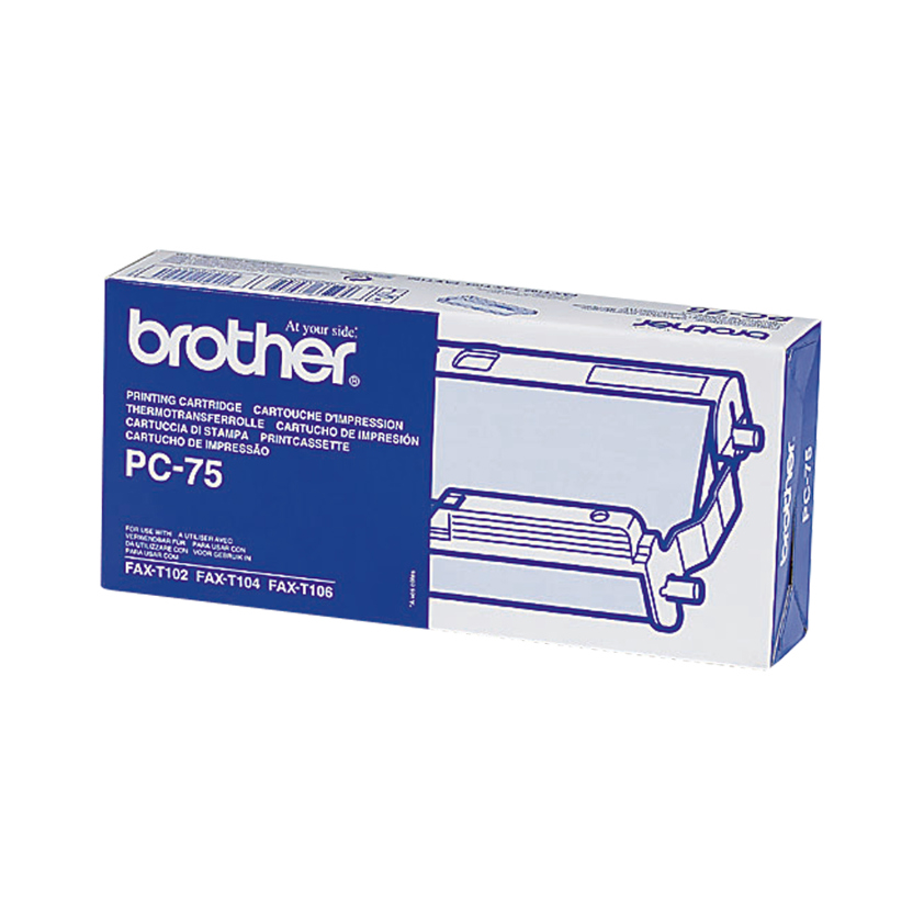 Brother PC-75 Thermal-transfer roll with cartridge, 144 pages for Brother Fax T 102