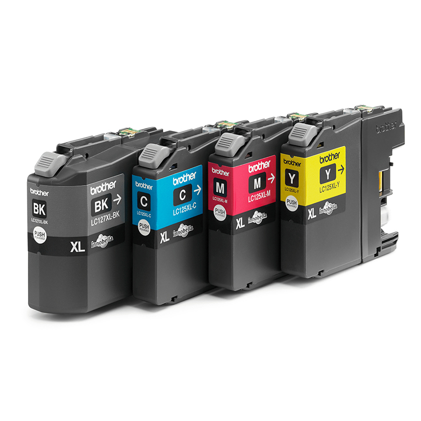 Brother LC-127XLVALBP Ink cartridge multi pack Bk,C,M,Y, 4x1.2K pages ISO/IEC 24711 Pack=4 for Brother MFC-J 4510