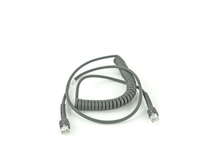 Zebra CABLE RS232 6IN COILED ROHS COMPLIANT Extension cable