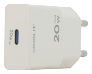 Mobilis 020025 mobile device charger Universal White AC Fast charging Indoor
