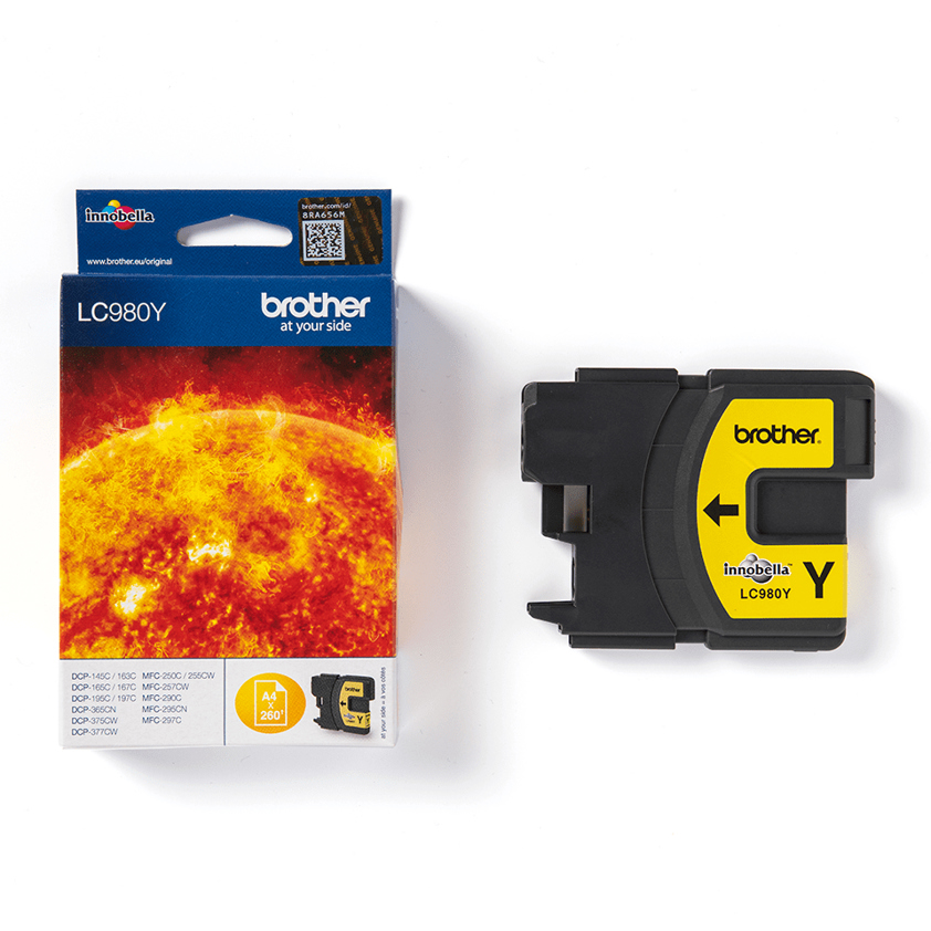 Brother LC-980Y Ink cartridge yellow, 260 pages ISO/IEC 24711 5,5ml for Brother DCP 145 C