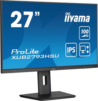 iiyama ProLite 27” IPS technology panel with height adjustable stand and 100Hz refresh rate