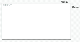 Seiko Instruments SLP-ENT White Non-adhesive printer label