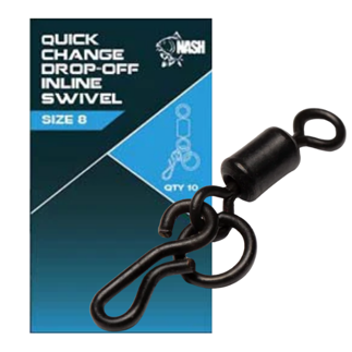 Nash Quick Change Drop-Off Inline Swivels - Size 8