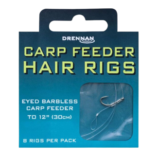 Size 16 to 5lb Drennan Carp Feeder Hair Rigs - Eyed Barbless