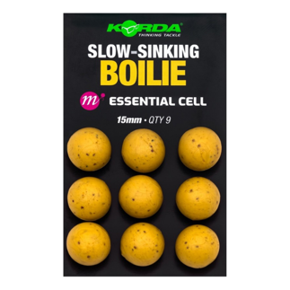 Korda Slow Sinking Boilies - Essential Cell 15mm