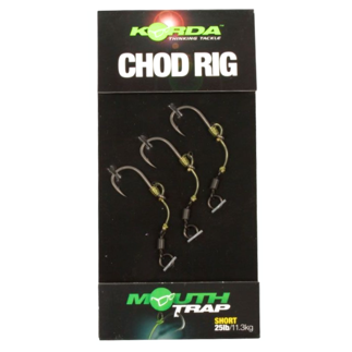 Barbed - 10 - 15lb Korda Chod Rigs Short - Barbed