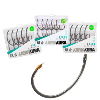 Size 2 Korda Kamakura Krank Hooks - Barbless